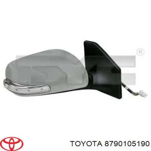Праве бічне дзеркало Toyota 8790105190 ціна, від 88.69 USD