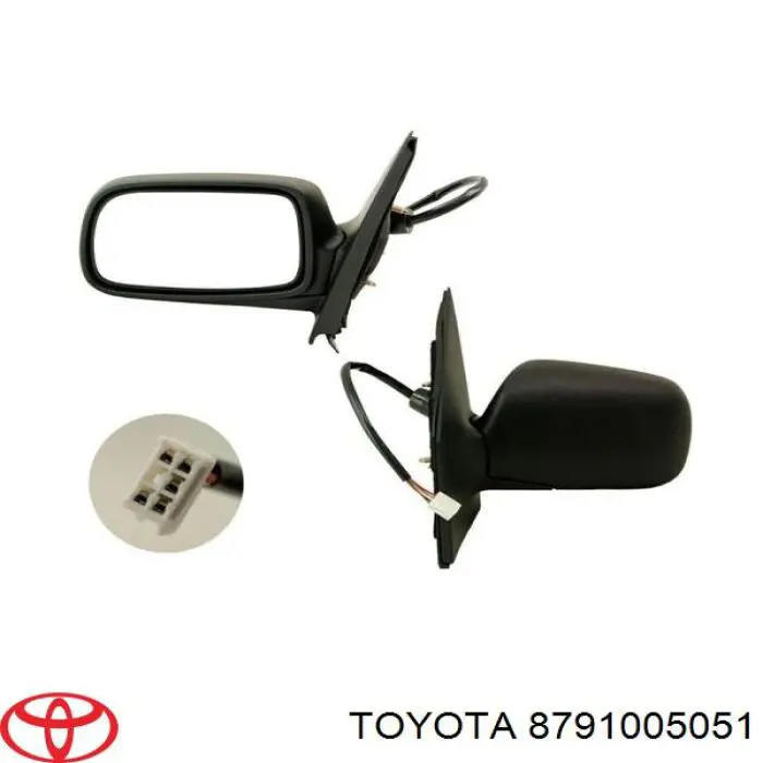 Праве бічне дзеркало Toyota 8791005051 ціна, від 62.39 USD