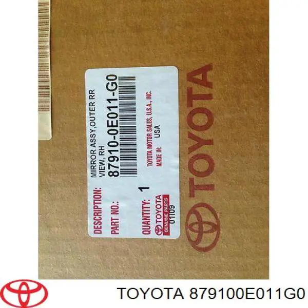Купити 879100E011G0 Toyota Дзеркало праве
