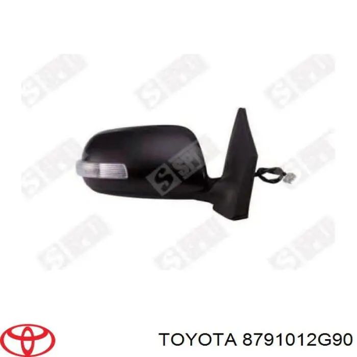 Дзеркало праве 8791012G90 Toyota