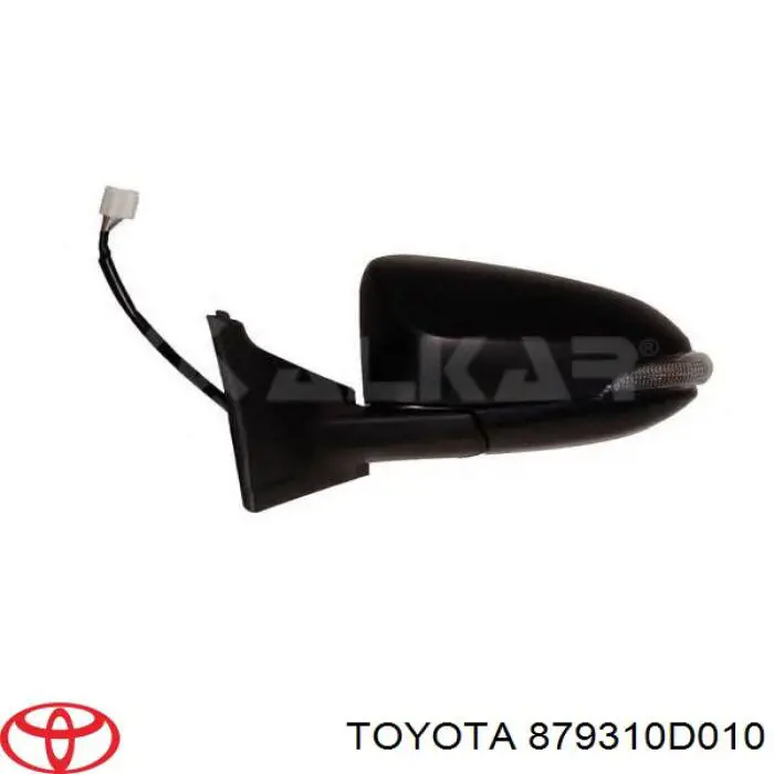 Дзеркальний елемент правого дзеркала заднього виду Toyota 879310D010 ціна, від 10.26 USD