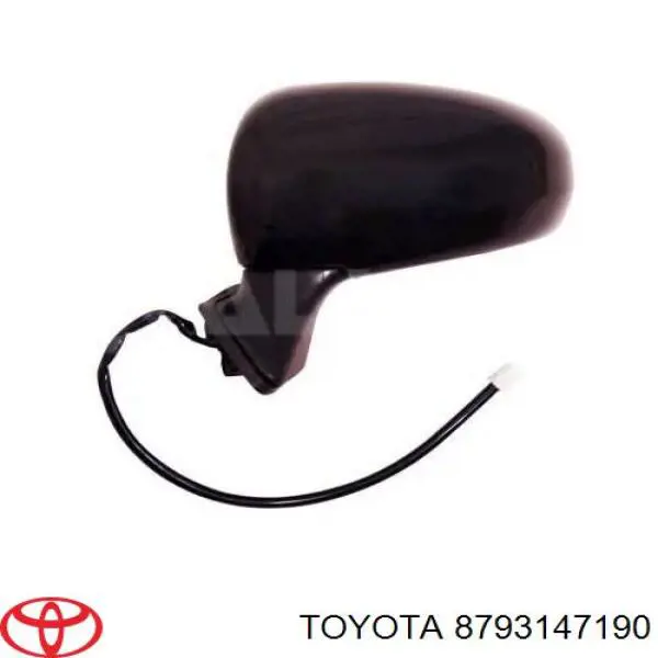 Скло дзеркала заднього виду, правого Toyota 8793147190 ціна, від 22.73 USD