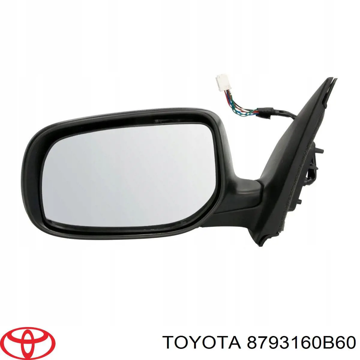 Дзеркальний елемент дзеркала заднього виду, правого Toyota Land Cruiser PRADO (J150) (Тойота Ленд крузер)