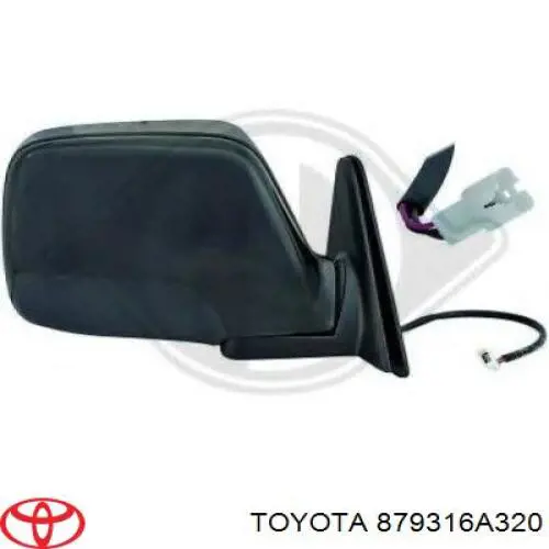 Купити 879316A320 Toyota Скло дзеркала заднього виду, правого