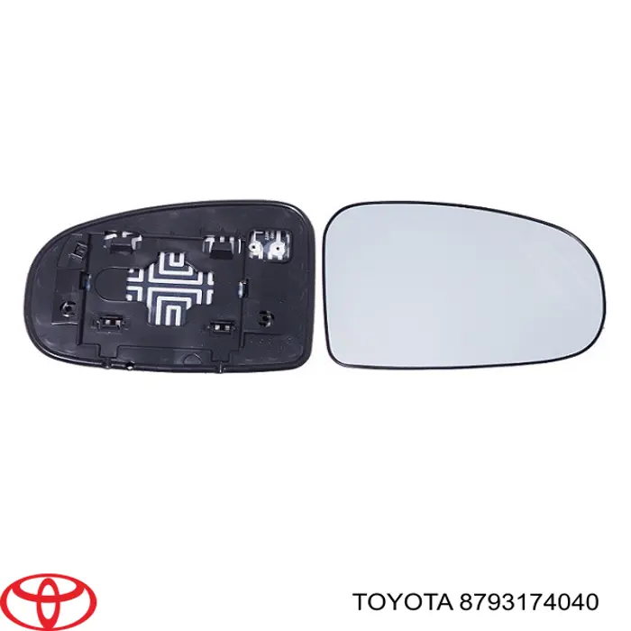 Дзеркальний елемент дзеркала заднього виду, правого 8793174040 Toyota