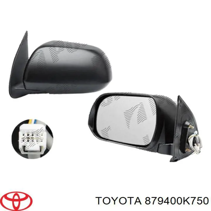 879400K750 Toyota Дзеркало заднього виду, ліве