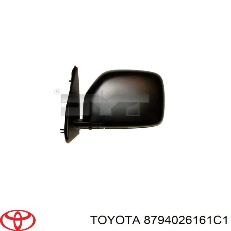 Бічне дзеркало заднього виду на Toyota Hiace IV 