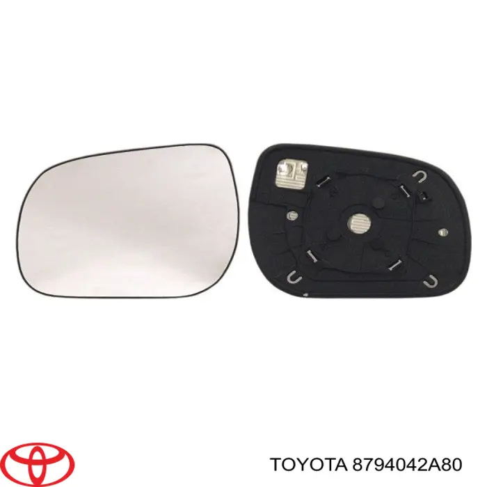 Дзеркальний елемент дзеркала заднього виду, лівого Toyota RAV4 3 (A3) (Тойота Рав4)