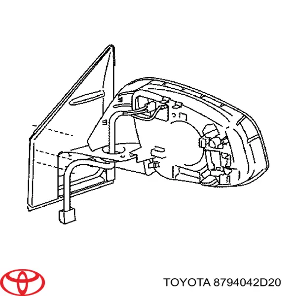 Ліве бічне дзеркало Toyota 8794042D20 ціна, від 228.56 USD