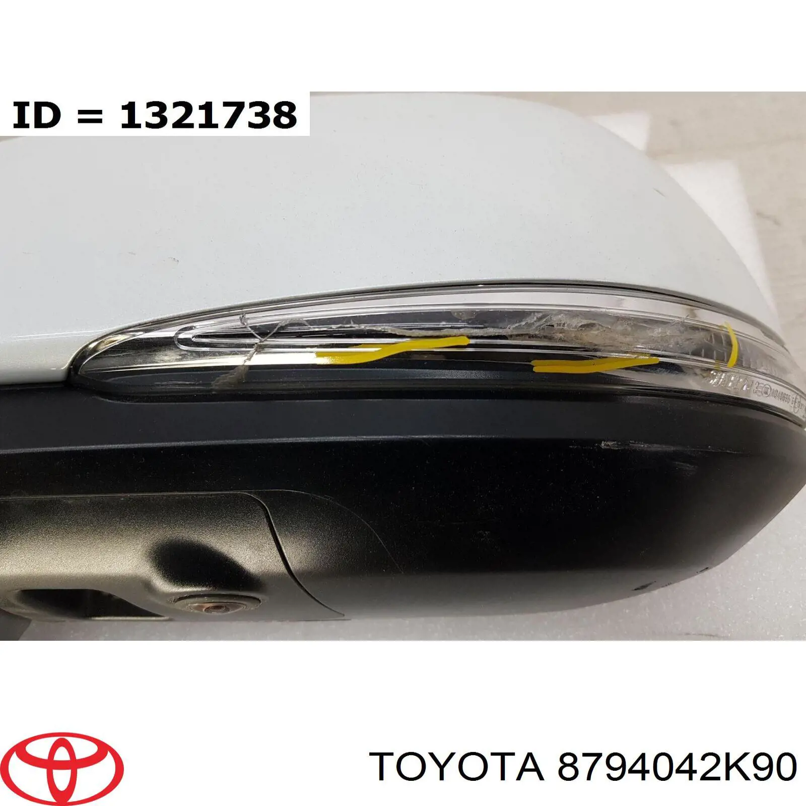 8794042K90 Toyota Дзеркало заднього виду, ліве