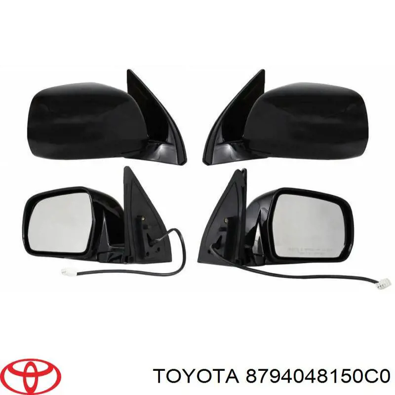 Бічне дзеркало заднього виду на Toyota Highlander 