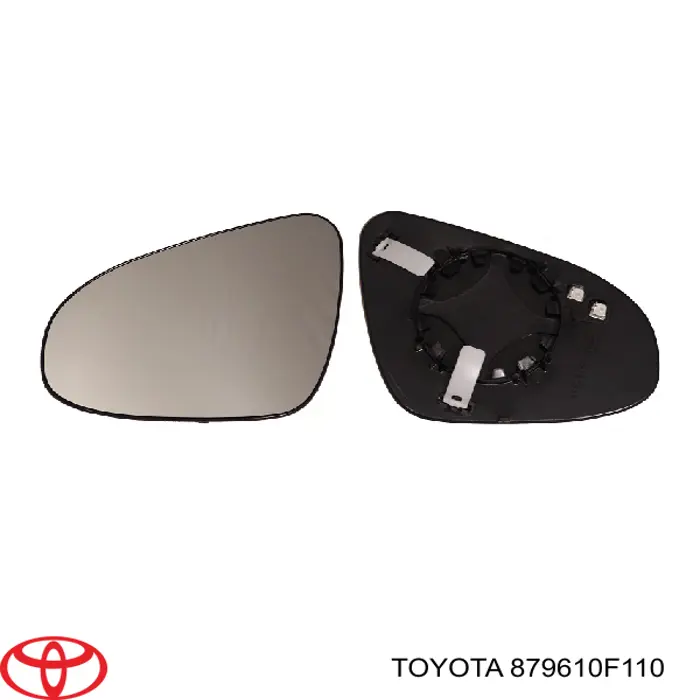 879610F110 Toyota дзеркальний елемент дзеркала заднього виду, лівого