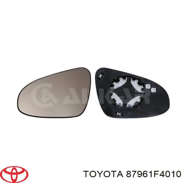 Дзеркальний елемент лівого дзеркала заднього виду Toyota 87961F4010 ціна, від 22.60 USD
