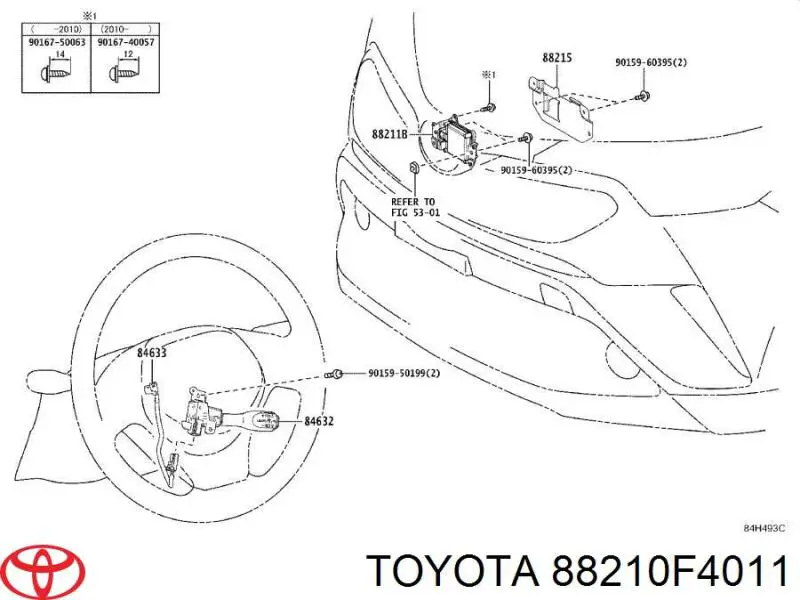 Радарний датчик дистанції Toyota 88210F4011 ціна, від  USD