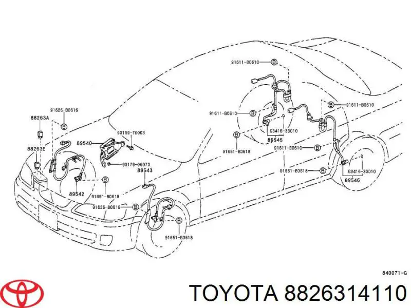  Toyota 8826314110 ціна, від 3.80 USD