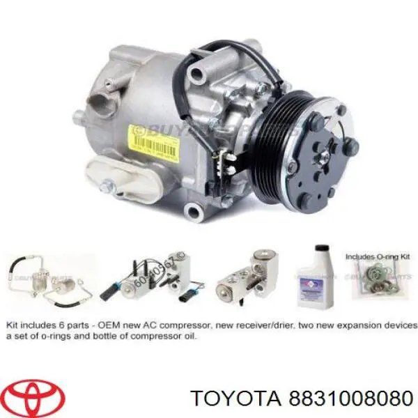 Компресор системи кондиціювання Toyota 8831008080 ціна, від 349.15 USD