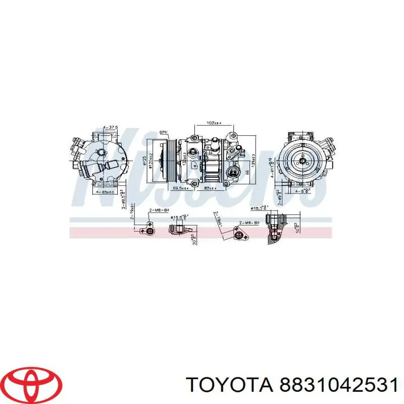 Насос кондиціонера Toyota 8831042380