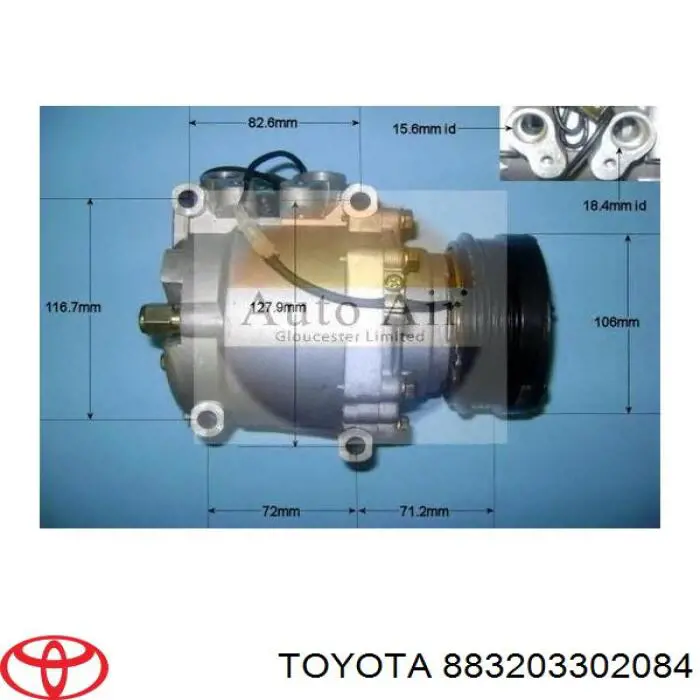 883203302084 Toyota компресор кондиціонера