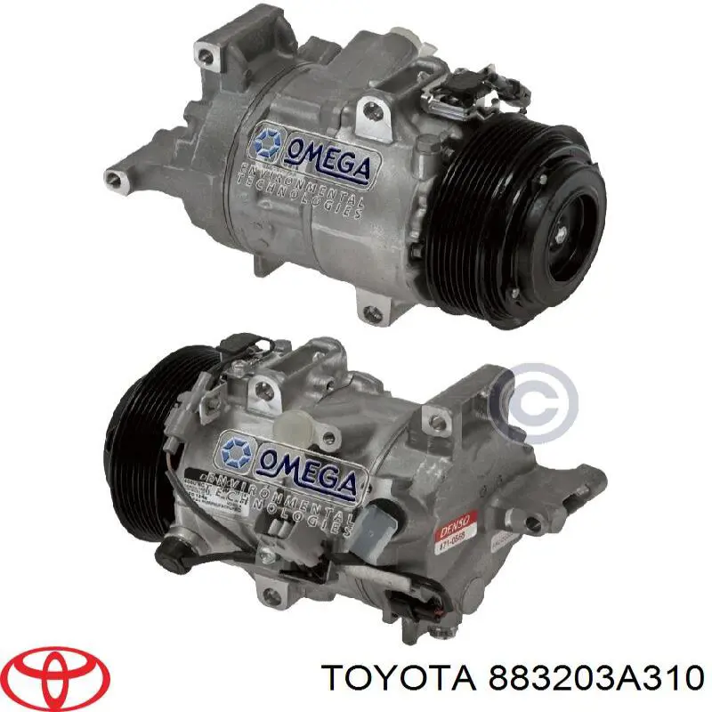 Компресор системи кондиціювання Toyota 883203A310 ціна, від 409.17 USD