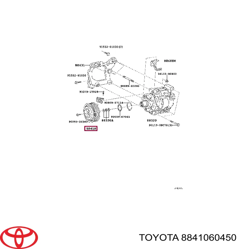 8832060810 Toyota Компресор холодоагенту