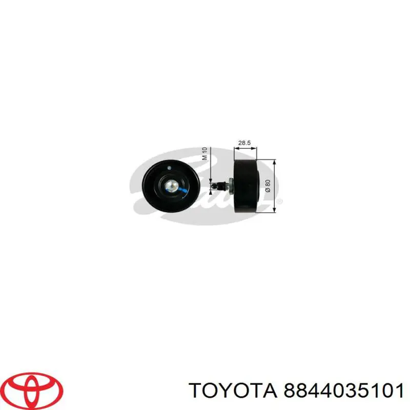 Купити 8844035101 Toyota Ролик приводного ременя, паразитний