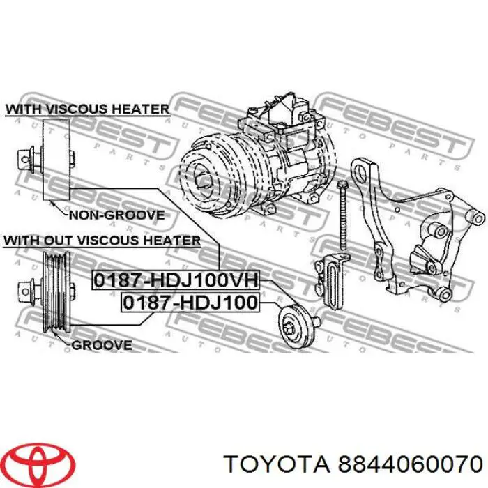 Купити 8844060070 Toyota Натяжний ролик