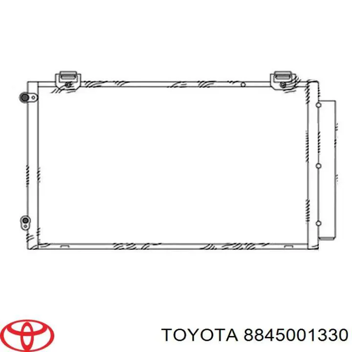 8845001330 Toyota радіатор кондиціонера