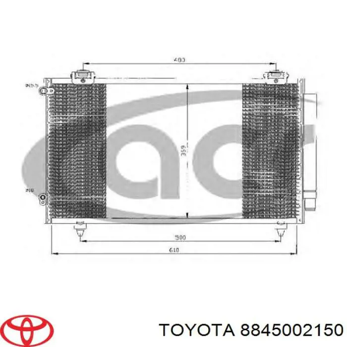 8846013021 Toyota Конденсатор