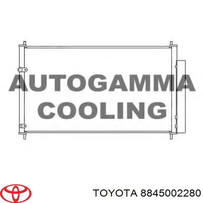 Купити 8845002280 Toyota Радіатор системи охолодження кондиціонера