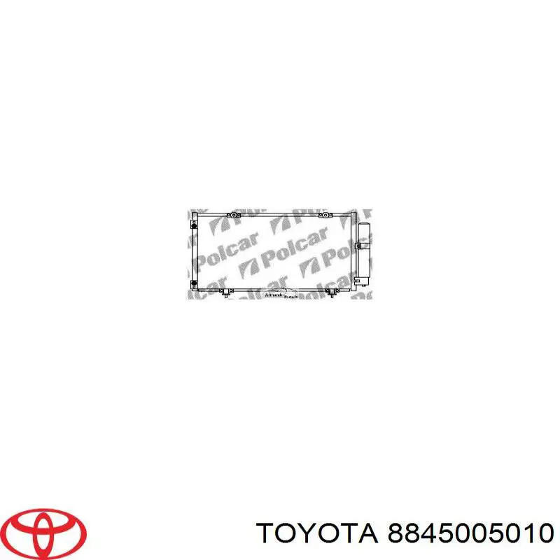 Конденсатор кондиціонера Toyota 8845005010 ціна, від 73.22 USD