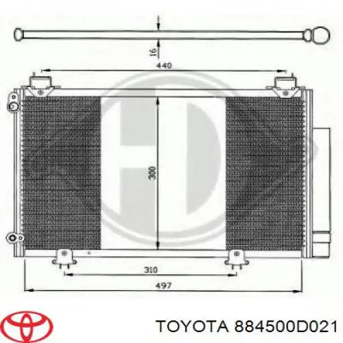884500D021 Toyota Конденсатор