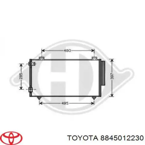 8845012230 Toyota радіатор кондиціонера