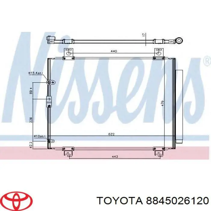 8845026120 Toyota Конденсатор