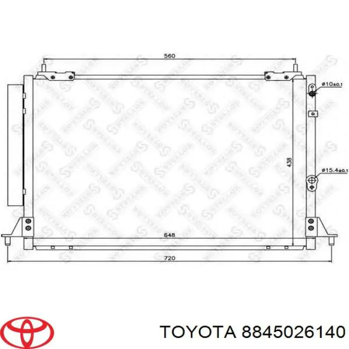 Конденсатор кондиціонера Toyota 8845026140 ціна, від 149.01 USD