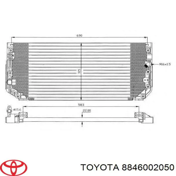 AC249000S Mahle Original Конденсатор