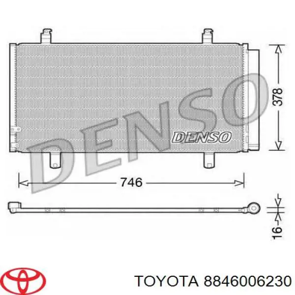 Конденсатор кондиціонера Toyota 8846006230 ціна, від 63.33 USD