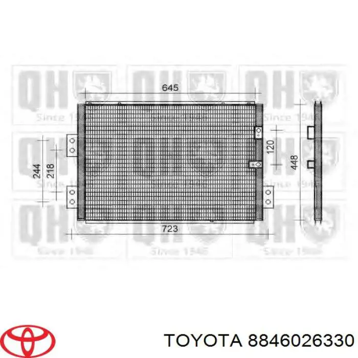8846026330 Toyota радіатор кондиціонера
