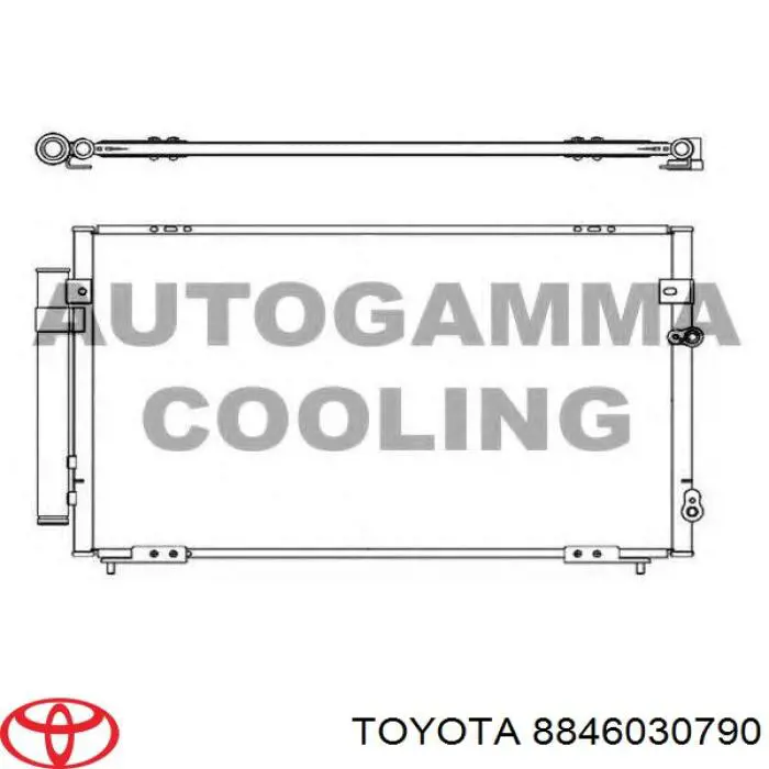 Конденсатор кондиціонера Toyota 8846030790 ціна, від 76.19 USD