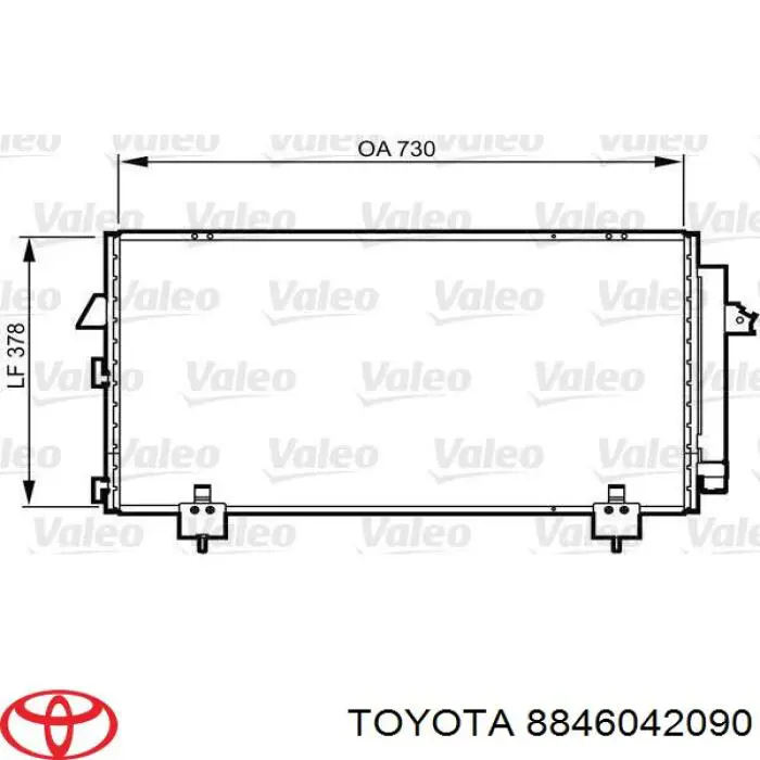 Купити 8846042090 Toyota Радіатор системи охолодження кондиціонера