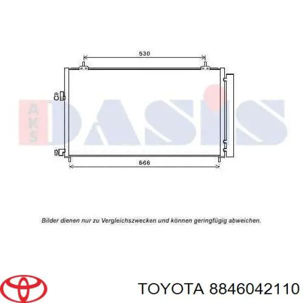 Купити 8846042110 Toyota Радіатор системи охолодження кондиціонера