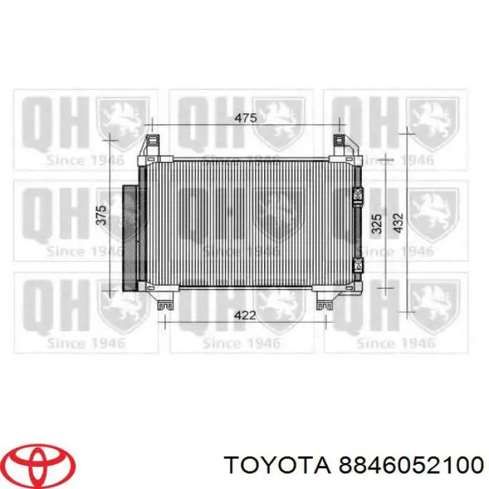 8846052100 Toyota радіатор кондиціонера