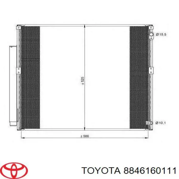 8846160111 Toyota радіатор кондиціонера