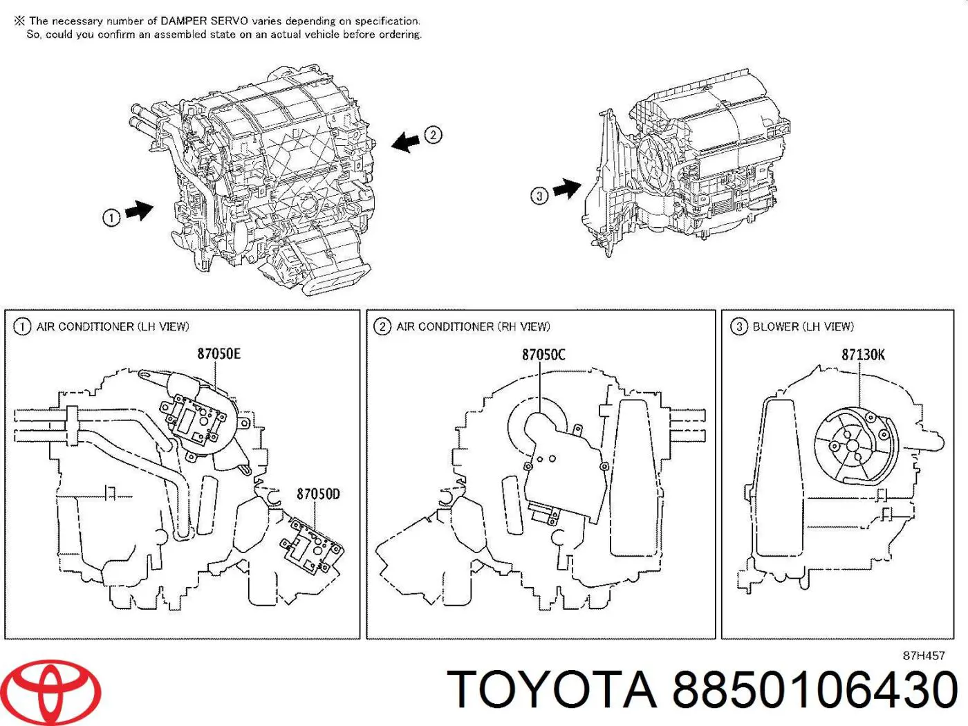 Випаровувач кондиціонера Toyota 8850106430 ціна, від 70.46 USD