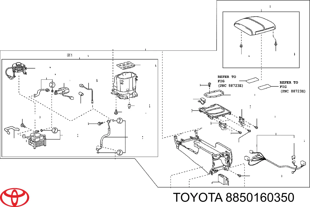 Випаровувач кондиціонера Toyota 8850160350 ціна, від 126.69 USD