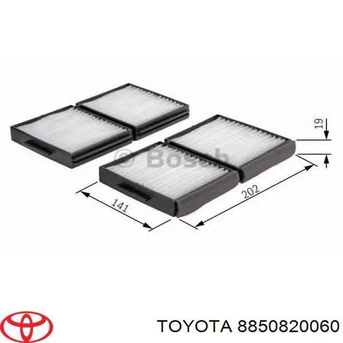 8850820060 Toyota фільтр салону