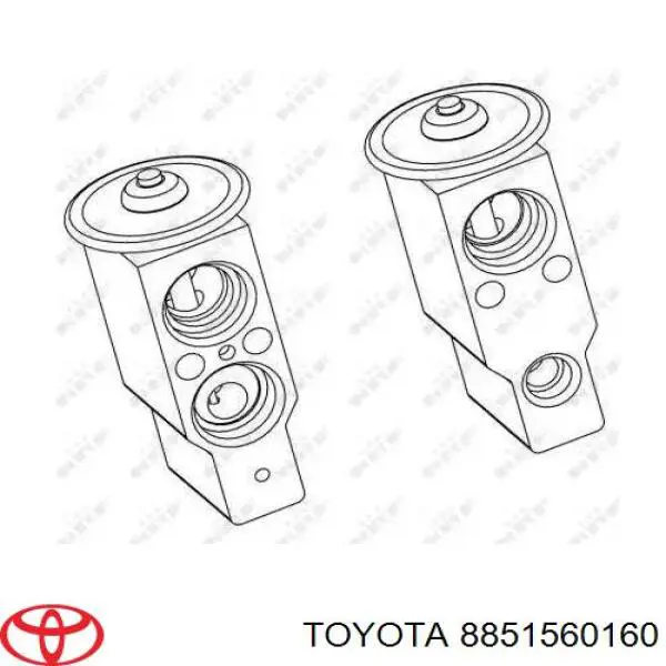 Клапан TRV, кондиціонера Toyota 8851560160 ціна, від 51.13 USD