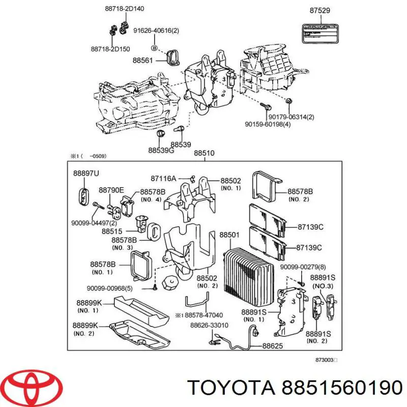 Клапан TRV, кондиціонера REMA-PARTS 8851560190 ціна, від 22.36 USD