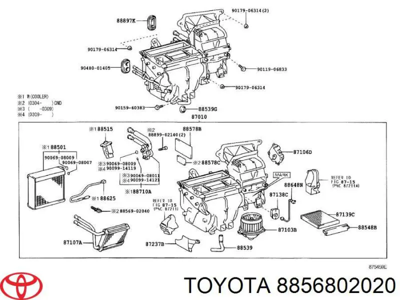 8856802020 Toyota фільтр салону