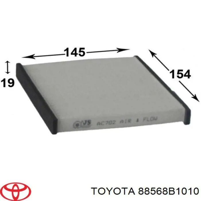 88568B1010 Toyota Внутрішньосалонний фільтр