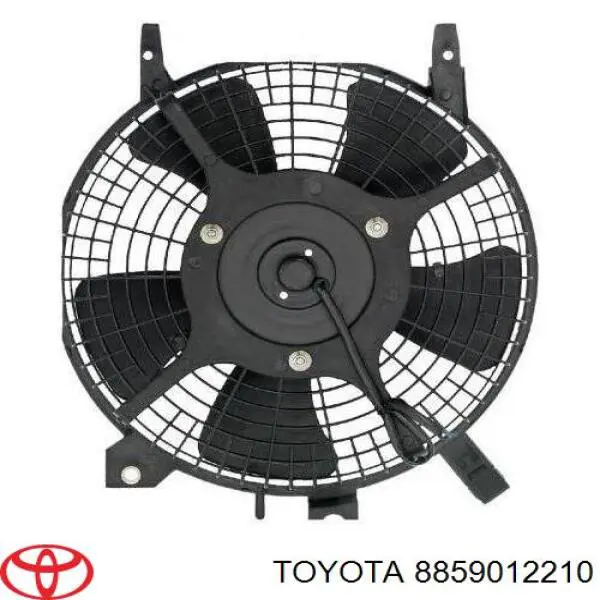 8859012210 Toyota дифузор радіатора кондиціонера, в зборі з крильчаткою і двигуном